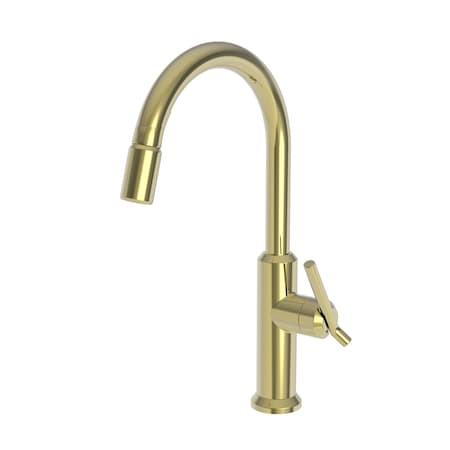 Newport Brass Pull-Down Kitchen Faucet in Polished Brass Uncoated (Living) 3200-5113-03N